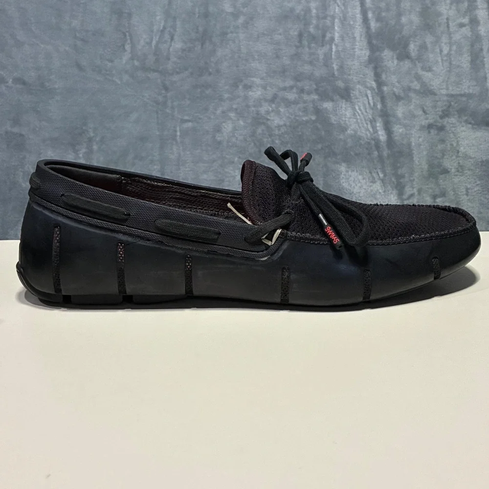 SWIMS Lace Loafer Mesh Rubber Driving Loafer Shoes Men's 9‎